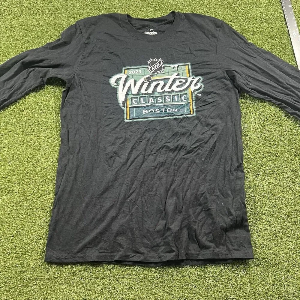 NHL Fanatics Winter Classic Boston Hockey T-shirt Size M Mens NWOT